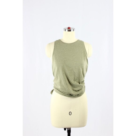 LULULEMON All Tied Up Grape Leaf Green Pima Cotton Tie Back Tank Top, Size 4 - Picture 5 of 13